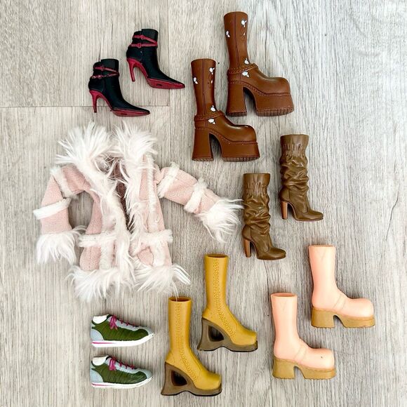 bratz Other - Bratz Yasmin Shoes & Pink Penny Lane Y2K Vintage Coat